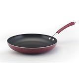 Farberware Millennium Nonstick Aluminum Open Skillet, 12-Inch, Red