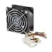 Vantec Tornado TD8038H 80x80x38mm Double Ball Bearing High Performance Case Fan (Black)