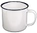 Sports : Email-Tasse blau 0,35 l Durchmesser 8 cm