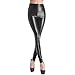 Stretch Faux Active Tights Leggings For Women Girls Juniors Pants (XL, Shiny Black)