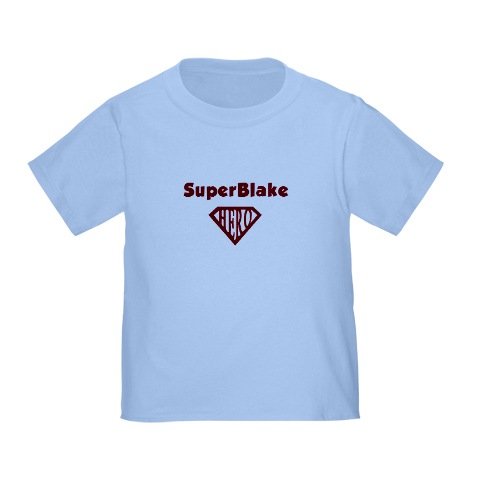  Personalized SuperBlake Blake Superman Hero Baby Infant Toddler Kids Shirt - Birthday and Christmas Collection