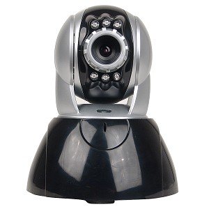 Internet EYE Infrared Motion MPEG4 Night Vision Network Color Camera w/Pan & Tilt Control, Microphone