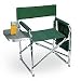 Picnic Time Sports Chair with Table and Pockets - Hunter Green