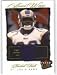 2003 Ultra Award Winners Memorabilia #AW/MF Marshall Faulk - St Louis Rams (Piece of Authentic Game-Worn Jersey ) (Football Cards)