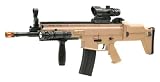 Spring SCAR-L Rifle FPS-350 Red Dot Sight, Flashlight, Fore Grip, Folding Stock Airsoft Gun