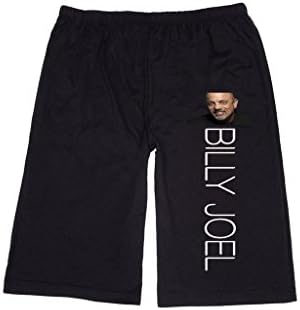 XJX Men's Billy Joel logo Running Lounge breeches Shorts Pants M Black
