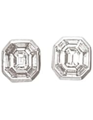 Tivolia Collection 18kt White Gold Baguette Diamond Earrings