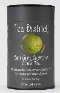 Tea District Earl Grey SUPREME Tea 72 bags by Tea District