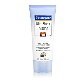 Neutrogena Ultra Sheer Dry-Touch Sunblock SPF 30 Sunscreens