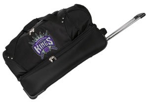 Denco Sports Luggage Sacramento Kings 27" Rolling Drop Bottom Duffel (Black)