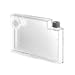 Corning 3069 Polystyrene 70mL Rectangular Robo Cell Culture Vessel For Automation with Bar Code and Septum Cap (Case of 50)