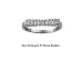 Awesome Genuine Sterling Silver Cubic Zirconia Anniversary Band