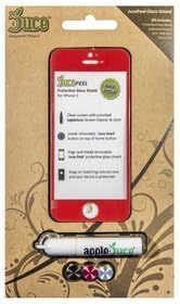 JucePeel Color Glass Screen Protection Kit for iPhone 5/5S - Retail Packaging - Red