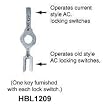 Hubbell HBL1209 Key For Locking Switch Spec Grade Switch