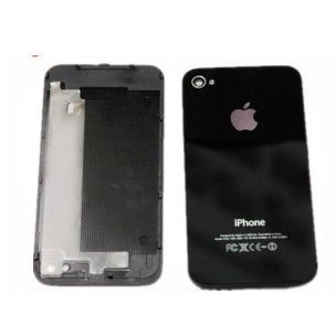 AT&T Iphone 4 Back Cover Housing for AT&T Wireless, Black Glass Battery Door, Replacement Back Housing AT&T Iphone 4 Back Cover Housing for AT&T Wireless, Black Glass Battery Door, Replacement Back Housing