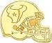 14K Gold NFL Houston Texans Football Helmet Tie Tac
