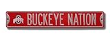 Authentic Street Signs Ohio State Buckeye Nation w/ logo Street Sign