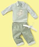 First Impressions Baby Boy 3 Piece Vest and Pant Set