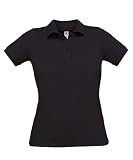 POLOSHIRT DAMEN SCHWARZ, schwarz