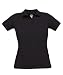 POLOSHIRT DAMEN SCHWARZ, schwarz