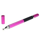 Willtoo(TM) 2in1 Sucker Touch Screen & Ball Point Pen for iPhone iPad Tablet PC (Hot Pink)