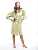 Under the Canopy Kimono Short Robe, Medium,Large, Natural