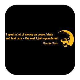 T-Shirt George Best ::: Couleur: noir ::: Tailles: S-XL (football)