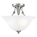 Hardware House 544676 Bristol 13-Inch by 11-Inch Ceiling Lighting Fixture Brushed Nickel