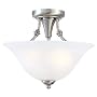 Hardware House 544676 Bristol 13-Inch by 11-Inch Ceiling Lighting Fixture Brushed Nickel