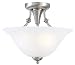 Hardware House 544676 Bristol 13-Inch by 11-Inch Ceiling Lighting Fixture Brushed Nickel