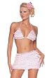 2Pc Rhumba Ruffle Triangle Top And Skirt Set by Leg avenue