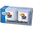 Kansas Jayhawks 2 pack of 2"x2" Candle Sets - NCAA College Athletics Fan Shop Sports Team Merchandise