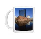 Photo Mugs of Architectural contrast between the Glass Works and the Hyatt Hotel behind, from from Robert Harding