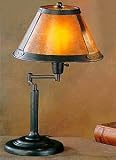 Mission Bronze With Mica Shade Swing Arm Table Lamp