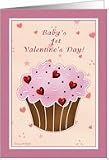Baby's First Valentine's Day - Cupcake Card