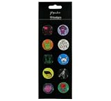 Paperchase Badges Set. Music & Slogans Design