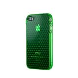 ソフトケース ストラップスタイル for iPhone 4 ジュエルグリー