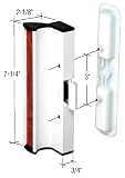 CRL White Clamp-Style Surface Mount Handle 3 Screw Holes for 950 Series Dual Glazed International Doors