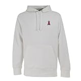 Los Angeles Angels MLB "Signature Hood" Mens Hooded Sweatshirt (White)