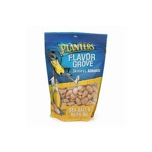 Planters Flavor Grove Skinless Almonds, Sea Salt and Olive Oil 6 oz (170 g) by Planters