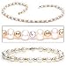 Jewelry : 14k Gold, Pearl with Mirror cut Beads Necklace and Bracelet Set