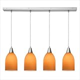 IMAGE OF Access Lighting 52418-BS/COB 4 Light Inari Silk Cone Bar Kitchen