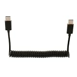 【ノーブランド 品】USB 3.1タイプCケーブル　　シンクデータコードスパイラルケーブル