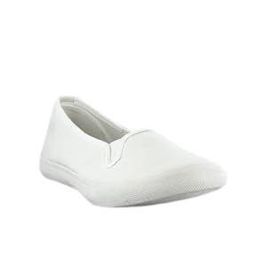 Buy Celia Ladies Skimmer Solid Casual Shoe White White by Celia