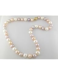 14k Yellow gold 9 MM Freshwater Cultured Pearl Strand, 18"