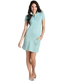 Lacoste - SHORT SLEEVE STRETCH PIQUE POLO DRESS WITH PATCH POCKETS:BLACK (Size 12 / EUR44)