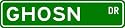 GHOSN Street Sign ~ Personalized Family Lastname Sign ~ Gameroom, Basement, Garage Sign Novelty** ALUMINUM