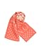 Valentino Signature Dot Printed Silk Long Scarf Pink