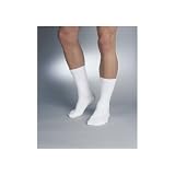 Medicool Silver Knit Diabetes Socks Large Crew - White