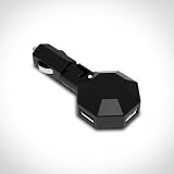 XTG Technology Ultra Compact 3 Port USB Car Charger with Swivel Head - Adjustable USB Car Charger Great for Charging Multiple Cell Phone/iPod/iPhone/GPS/Bluetooth Headset and More in Your Vehicle - Black